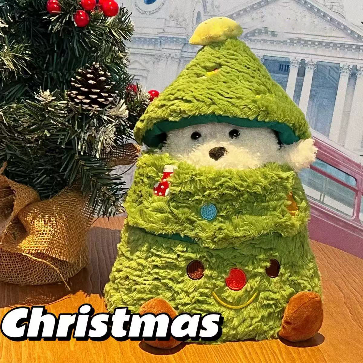 Cute Christmas Puppy Plush – Holiday Gift for Kids