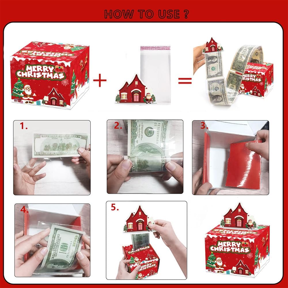 Merry Christmas Money Gift Box – Fun Holiday Surprise