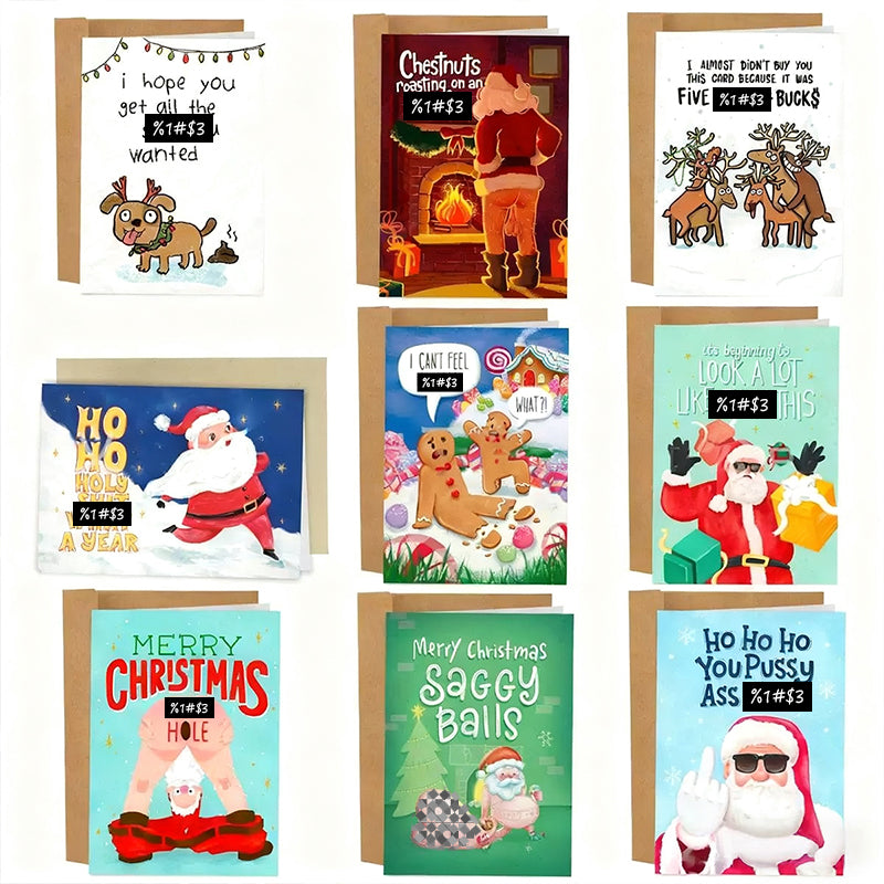 Funny Sarcastic Christmas Cards – Holiday Gag Gift