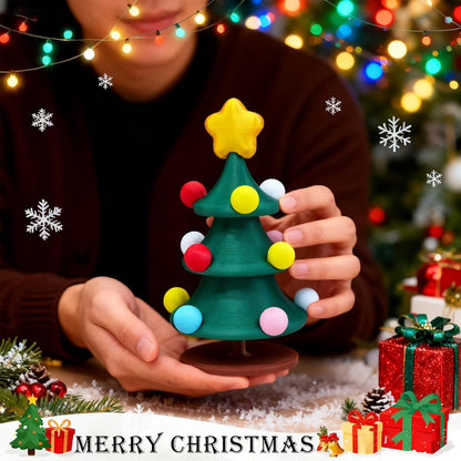 3D Dancing Christmas Tree Desktop Decor