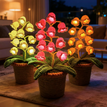 Hand-Knitted Bell Lantern – Festive Holiday Light