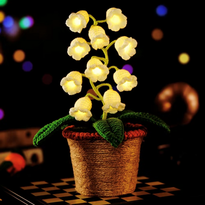 Hand-Knitted Bell Lantern – Festive Holiday Light