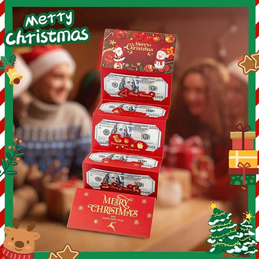 Santa Red Cash Envelopes – Festive Holiday Gift