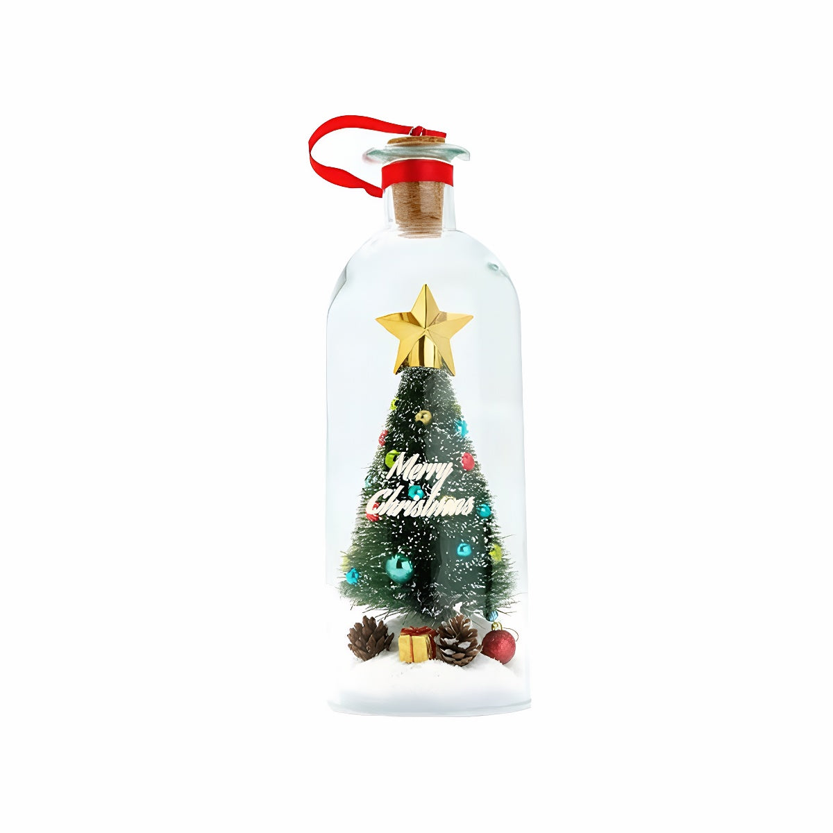 Personalized Voice Glass Ornament – Snowy Holiday Gift