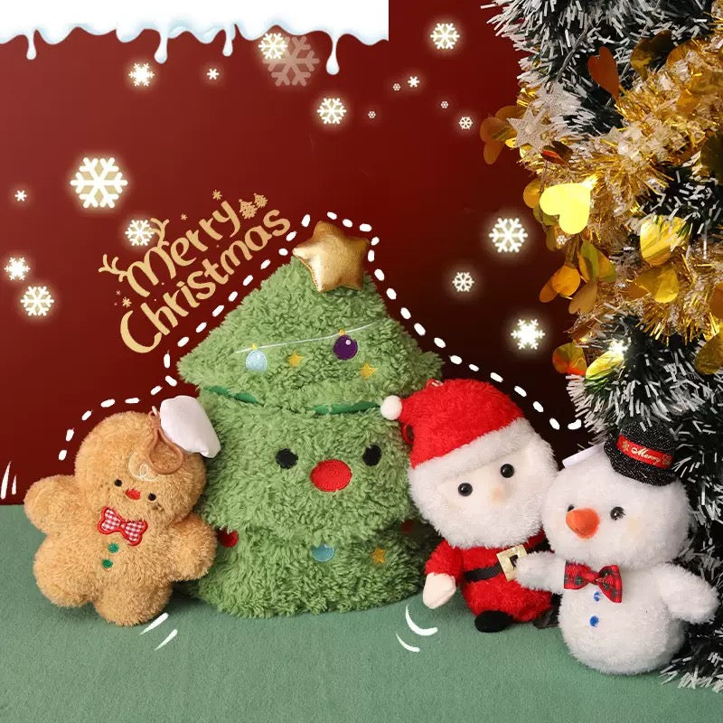 Christmas Puppy Hide-and-Seek Plush Toy – Cute Stuffed Doll & Christmas Tree Figurine Gift for Kids | aibgg