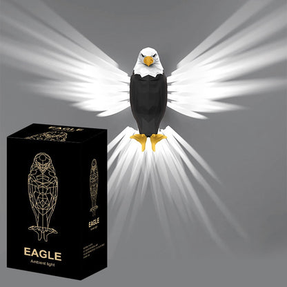Festive Bald Eagle Wall Light – Holiday Night Lamp