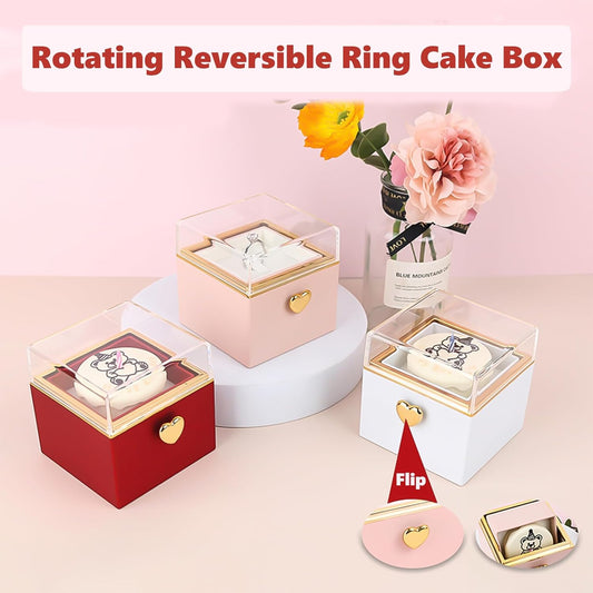 Rotating Bear Ring Box for Romantic Proposals