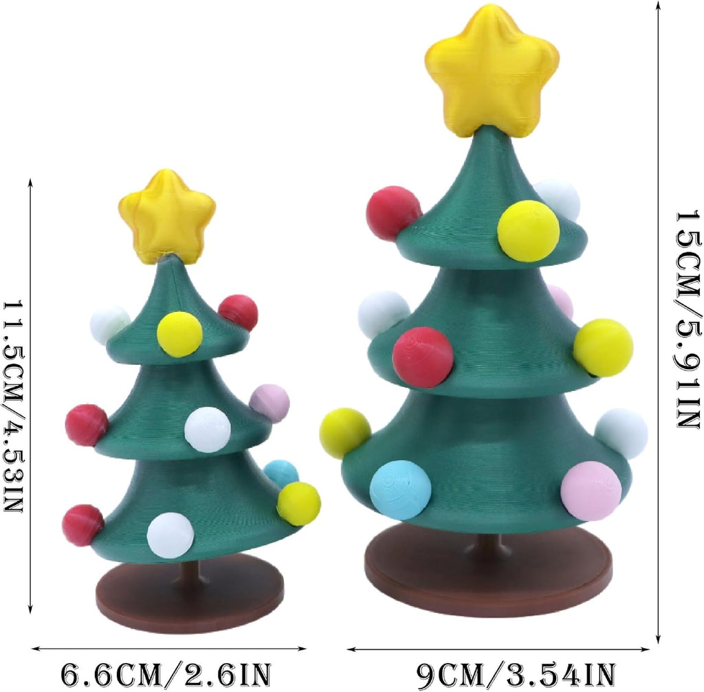 3D Printed Dancing Christmas Tree – Indoor Home & Office Decor, Desktop Toy, Party & Holiday Ornament