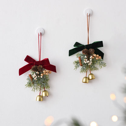 Red Velvet Christmas Bows – Jingle Bell Holiday Décor