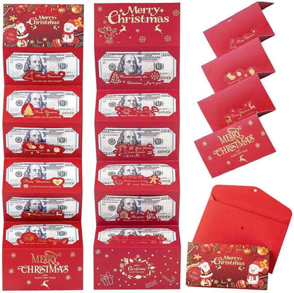 Santa Red Cash Envelopes – Festive Holiday Gift