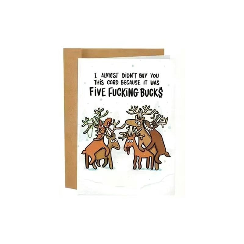 Sleazy Greetings Funny and Wacky Christmas Cards – “Worst Christmas Cards Ever” Collection with Unique Sarcastic Messages for Friends and Family | Perfect Holiday Gag Gift