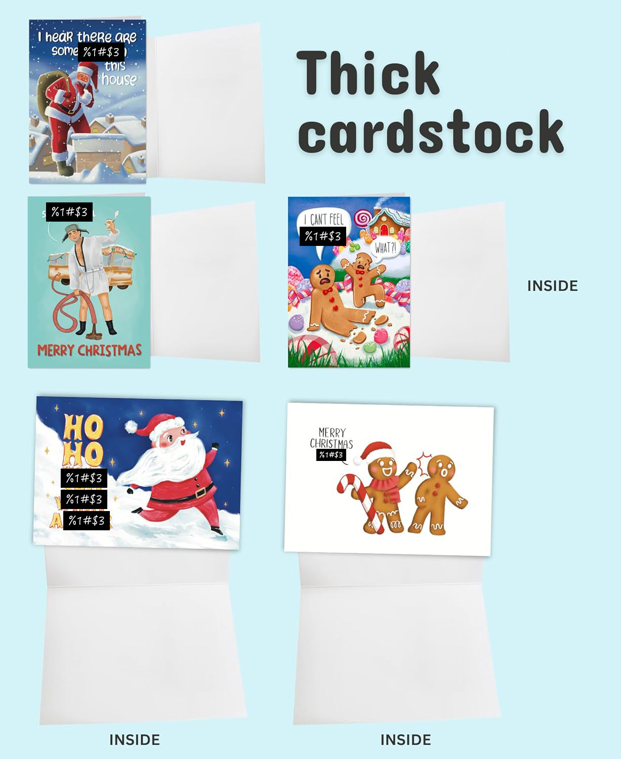 Funny Sarcastic Christmas Cards – Holiday Gag Gift