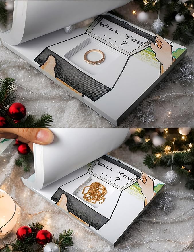 Hidden Ring Flip Book – Valentine’s Day Gift