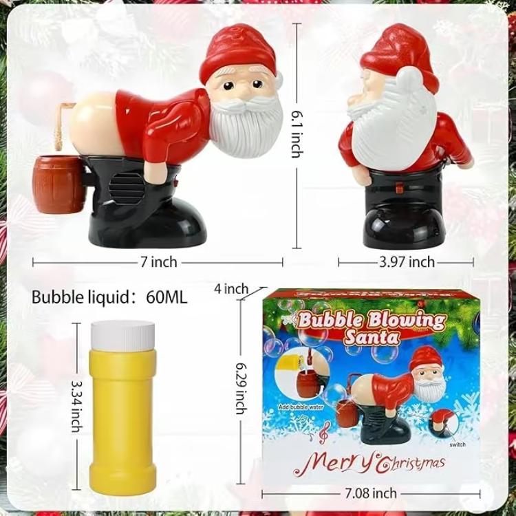 Farting Santa Bubble Machine – Funny Holiday Toy