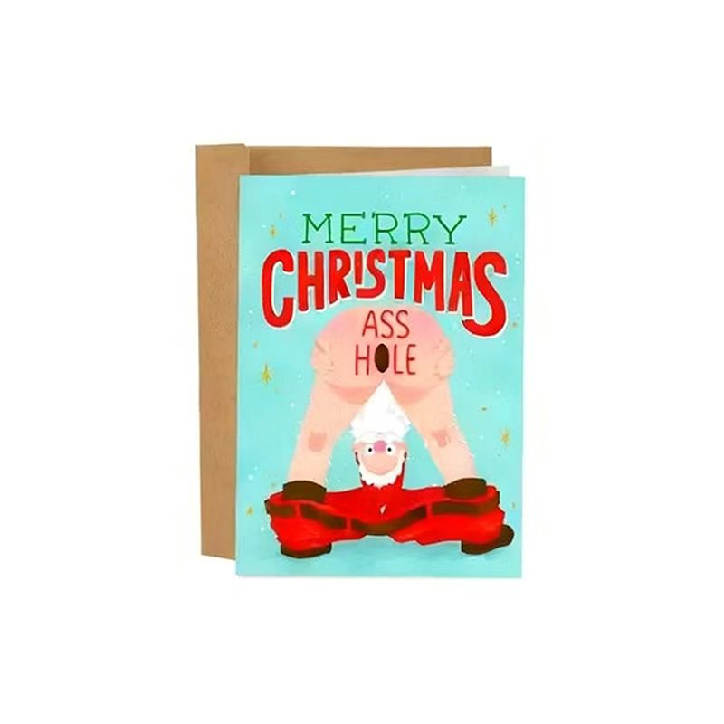 Sleazy Greetings Funny and Wacky Christmas Cards – “Worst Christmas Cards Ever” Collection with Unique Sarcastic Messages for Friends and Family | Perfect Holiday Gag Gift