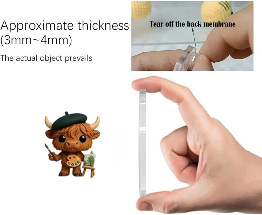 2025 Highland Cow Advent Calendar – 24-Day Christmas Countdown with Mini Highland Cow Figures, Festive Holiday Decor for Home & Party